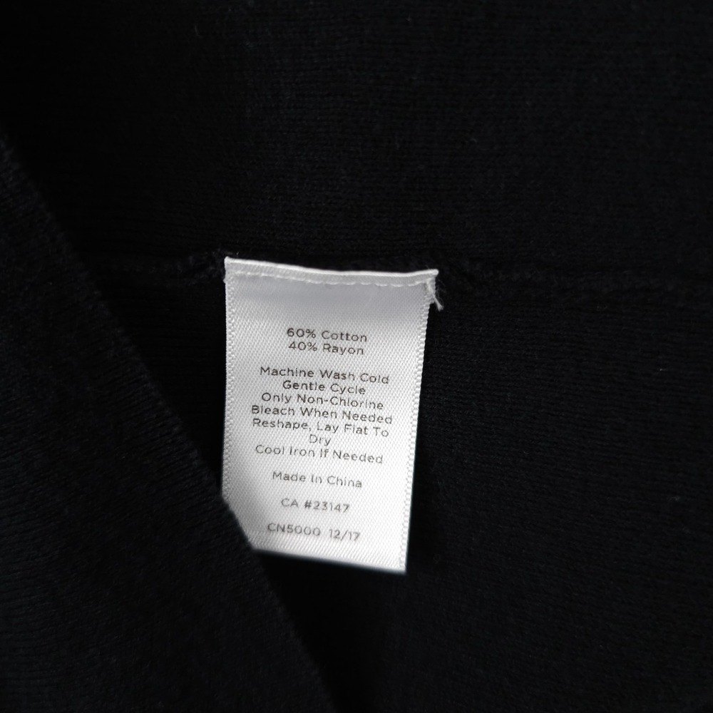 Talbots Sweater Womens Medium Black Sleeveless Turtleneck Pullover Ribbed Knit - Picture 4 of 9